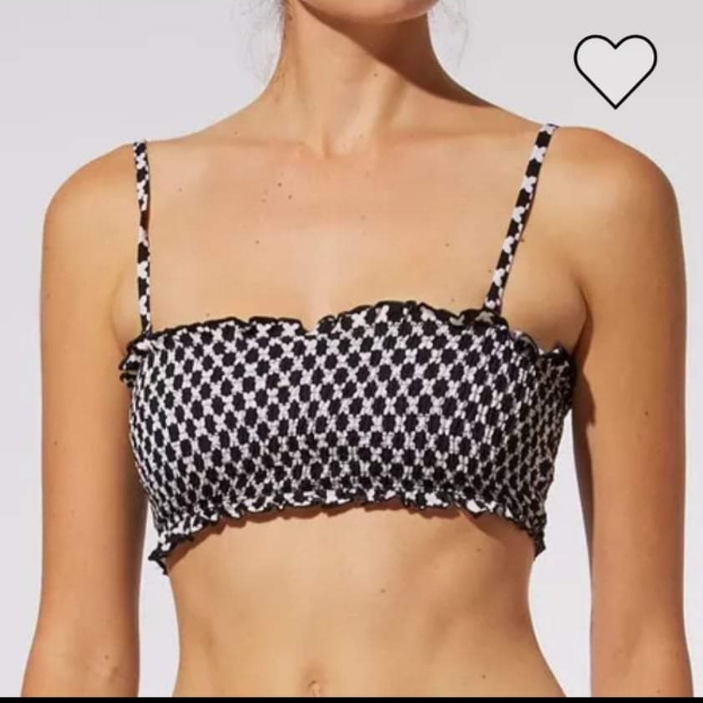 NWT SOLID & STRIPED bikini top